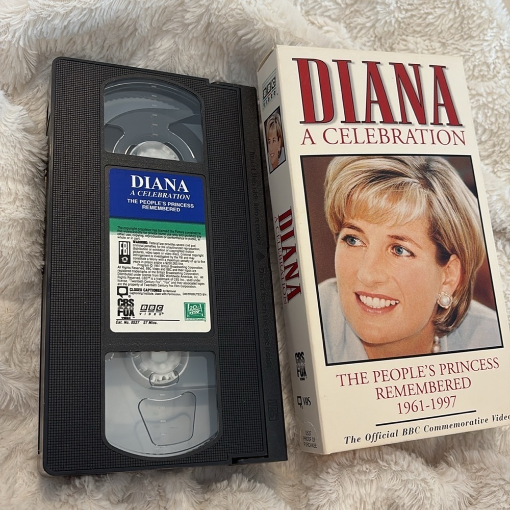 Diana official BBC Commemoratice Video original VHS